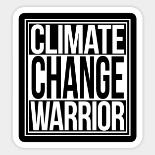 Climate Change Warrior Sticker